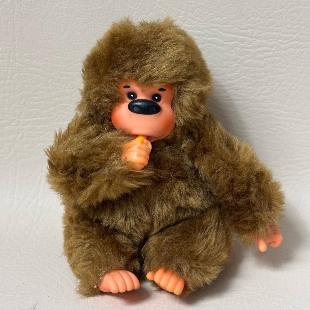 Vintage 1980s Baby Gonga Thumb Sucking Plush Gorilla - Picture 7 of 7